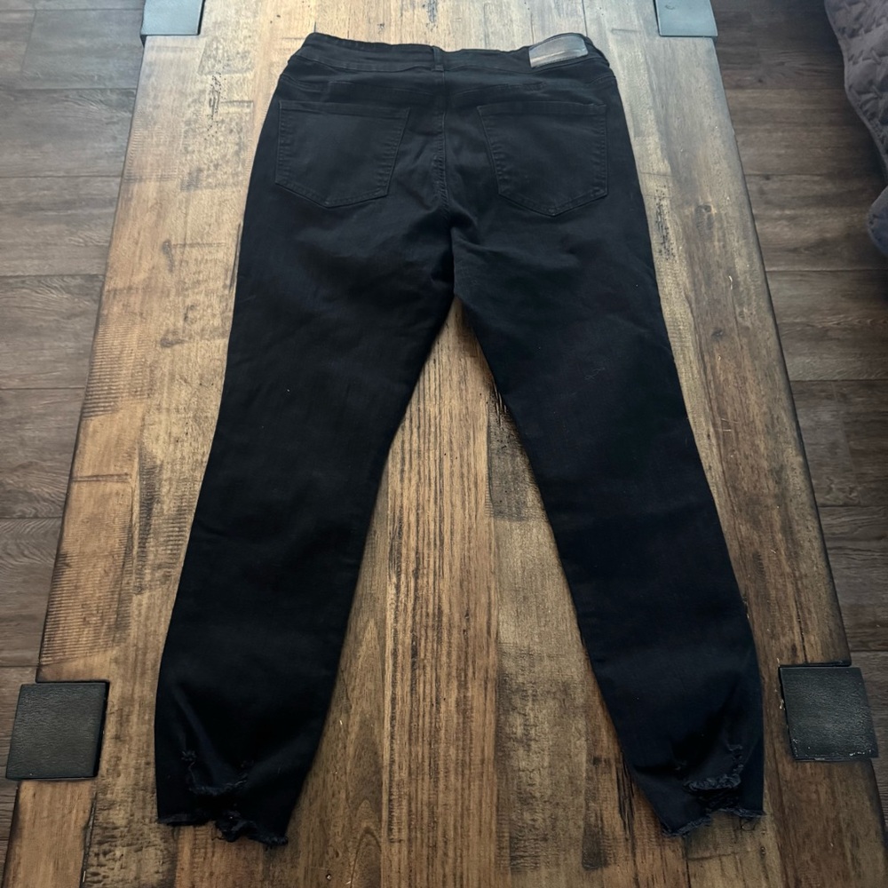 EUC !it Jeans Button Front Black Jeans - Picture 8 of 11